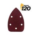 Blim Pack de 10 Lijas con Velcro para Lijadora BL0124 - Grano 120 - Formato Triangular
