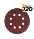 Blim Pack de 10 Lijas con Velcro para Lijadora BL0136 - 125mm - Grano 120 - Formato Circular