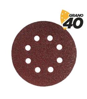 Blim Pack de 10 Lijas con Velcro para Lijadora BL0136 - 150mm - Grano 40 - Formato Circular