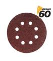Blim Pack de 10 Lijas con Velcro para Lijadora BL0136 - 150mm - Grano 60 - Formato Circular