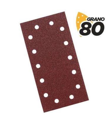 Blim Pack de 10 Lijas para Lijadora BL0123 - Grano 80 - Formato Rectangular
