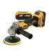 Blim Radial a Bateria 115mm 20V 4Ah + Kit de Pulido - Motor sin Escobillas - Velocidad 1000/3000/4500/8500rpm - Agarre Ergonomic