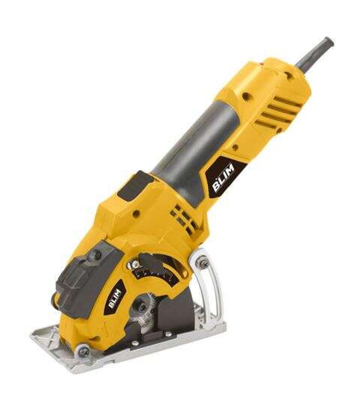 Blim Mini Sierra Circular 85mm - Potencia 500W - Velocidad 7000rpm - Capacidad de Corte 0-25mm - Incluye 3 Discos de Corte