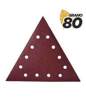 Blim Pack de 5 Lijas con Velcro para Lijadora BL0223 - Grano 80 - Formato Triangular