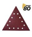 Blim Pack de 5 Lijas con Velcro para Lijadora BL0223 - Grano 80 - Formato Triangular
