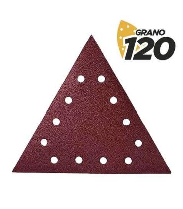 Blim Pack de 5 Lijas con Velcro para Lijadora BL0223 - Grano 120 - Formato Triangular
