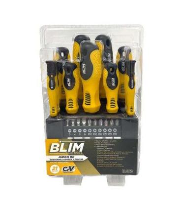 Blim Juego 21 Piezas Destornilladores y Puntas