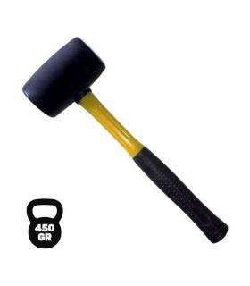 Blim Mazo para Trabajos Delicados - Peso 450G - Cabeza de Caucho - Mango de Fibra - Color Negro