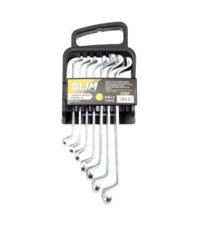 Blim Juego de 7 Llaves Estrella Acodadas - Aleacion de Acero de Altas Prestaciones - Marcas de Tamaño Unidireccionales y Grandes