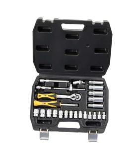 Blim Herramientas de 1/4 - Juego de Vasos y Accesorios - 14 Vasos: 4, 4.5, 5, 5.5, 6, 6.5, 7, 8, 9, 10, 11, 12, 13, 14mm - 5 Vas