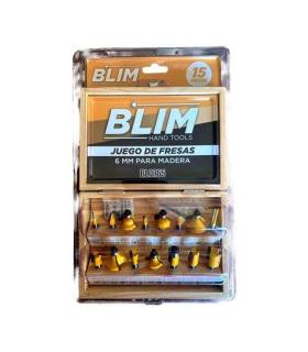 Blim Juego 15 Pcs Fresas 6mm para Madera
