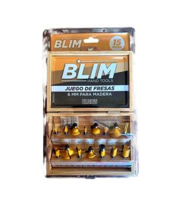 Blim Juego 15 Pcs Fresas 6mm para Madera