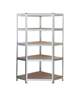 Blim Estanteria Galvanizada - 180x90x40x90cm - 5 Baldas Ajustables - Soporte 175kg por Balda - Espesor Acero 0.62mm - Espesor Es