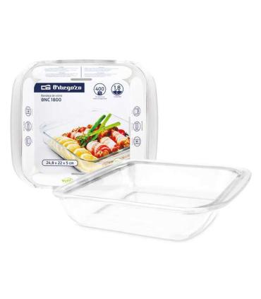 Orbegozo Serie BNC Bandejas de Vidrio - Versatilidad en tu Cocina - Resistencia y Durabilidad Unicas - Tres Tamaños y Capacidade