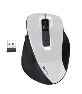 NGS Bow Raton Inalambrico USB 1600dpi - 4 Botones - Uso Diestro - Color Blanco/Negro