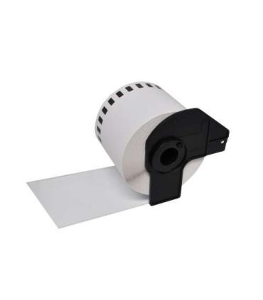 Brother DK44205 - Etiquetas Removibles Genericas de Tamaño personalizado - Ancho 62mm x 30,48 metros - Texto negro sobre fondo..