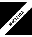 Brother MK221BZ Cinta No Laminada Generica de Etiquetas - Texto negro sobre fondo blanco - Ancho 9mm x 8 metros