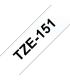 Brother TZe151 Cinta Laminada Generica de Etiquetas - Texto negro sobre fondo transparente - Ancho 24mm x 8 metros
