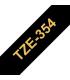 Brother TZe354 Cinta Laminada Generica de Etiquetas - Texto dorado sobre fondo negro - Ancho 24mm x 8 metros