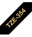 Brother TZe354 Cinta Laminada Generica de Etiquetas - Texto dorado sobre fondo negro - Ancho 24mm x 8 metros