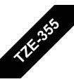Brother TZe355 Cinta Laminada Generica de Etiquetas - Texto blanco sobre fondo negro - Ancho 24mm x 8 metros