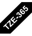 Brother TZe365 Cinta Laminada Generica de Etiquetas - Texto blanco sobre fondo negro - Ancho 36mm x 8 metros