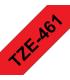 Brother TZe461 Cinta Laminada Generica de Etiquetas - Texto negro sobre fondo rojo - Ancho 36mm x 8 metros