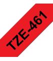 Brother TZe461 Cinta Laminada Generica de Etiquetas - Texto negro sobre fondo rojo - Ancho 36mm x 8 metros