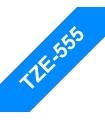 Brother TZe555 Cinta Laminada Generica de Etiquetas - Texto blanco sobre fondo azul - Ancho 24mm x 8 metros
