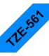 Brother TZe561 Cinta Laminada Generica de Etiquetas - Texto negro sobre fondo azul - Ancho 36mm x 8 metros