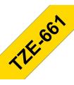 Brother TZe661 Cinta Laminada Generica de Etiquetas - Texto negro sobre fondo amarillo - Ancho 36mm x 8 metros