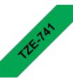 Brother TZe741 Cinta Laminada Generica de Etiquetas - Texto negro sobre fondo verde - Ancho 18mm x 8 metros