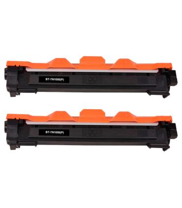 Brother TN1050 Negro Pack de 2 Cartuchos de Toner Genericos