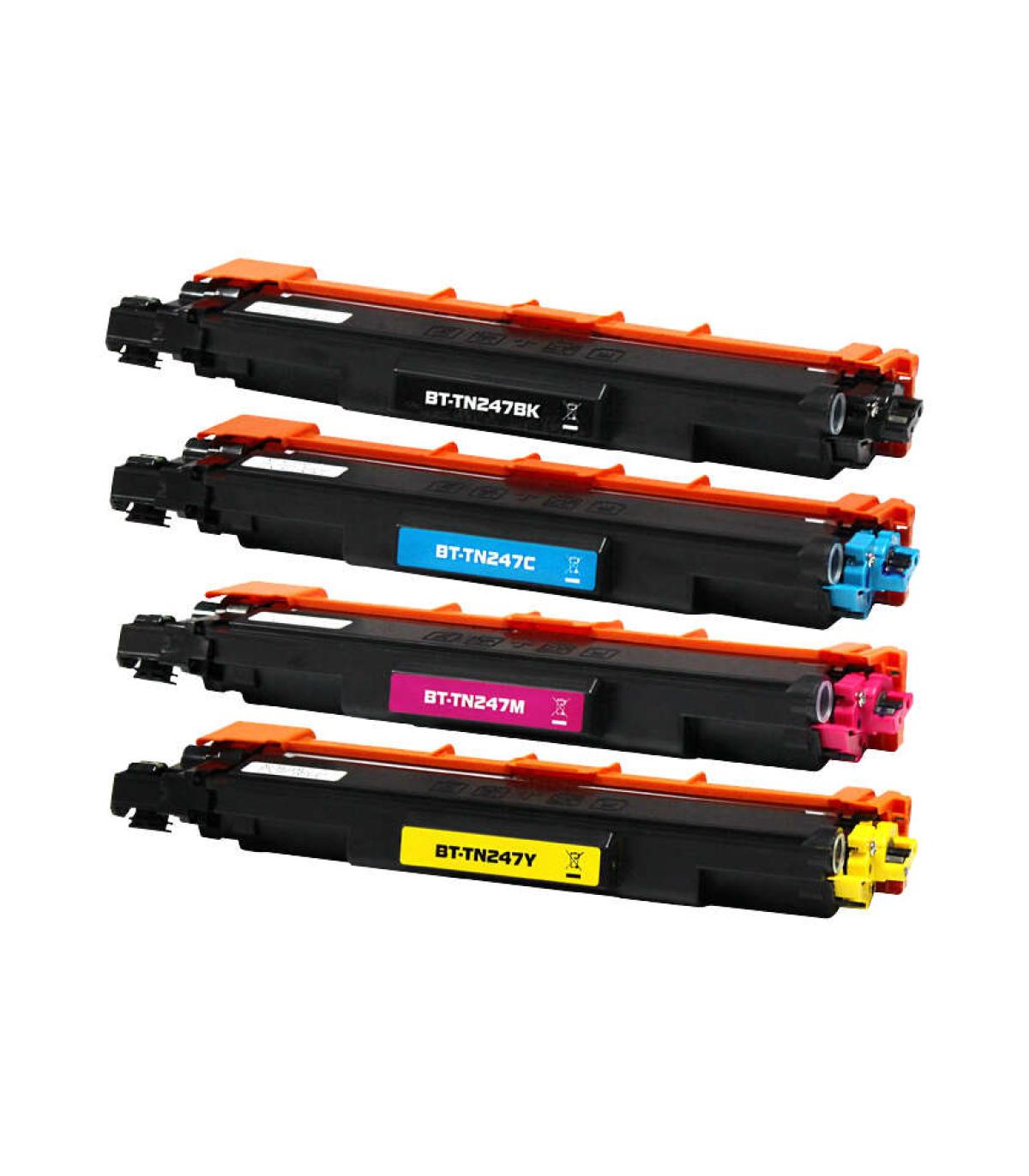 Brother TN247/TN243 Pack de 4 Cartuchos de Toner Genericos