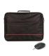 NGS Bureau Pack de Maletin para Portatil 16" + Raton USB 800dpi - Acolchado Interior - 2 Compartimentos y Bolsillo Exterior - Co