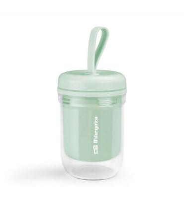 Orbegozo Mini Batidora Portatil BV 2500 - Orbegozo Smoothies y Batidos en Cualquier Lugar - Cuchillas de Acero Inoxidable - Sist