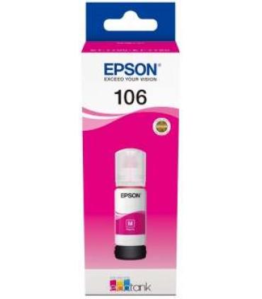 Epson 106 Magenta Botella de Tinta Original - C13T00R340