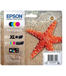 Epson 603XL/603 Pack de 4 Cartuchos de Tinta Originales - C13T03A94010