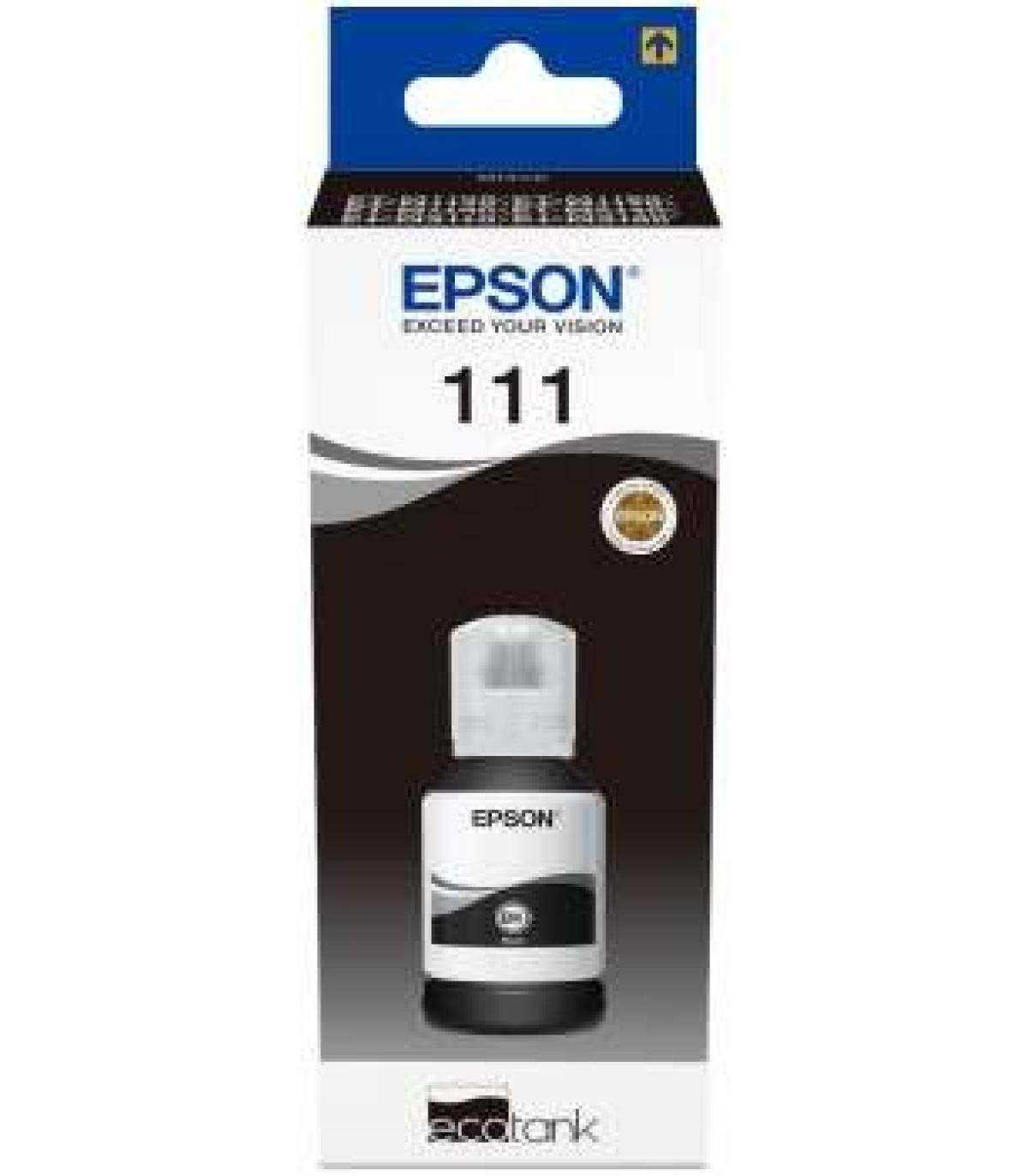 Epson 111 Negro Botella de Tinta Pigmentada Original - C13T03M140