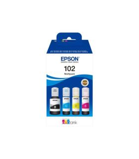 Epson 102 Pack de 4 Botellas de Tinta Originales - C13T03R640
