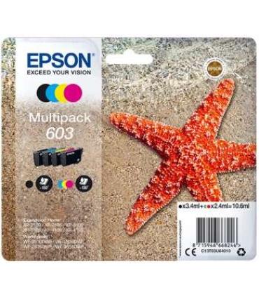 Epson 603 Pack de 4 Cartuchos de Tinta Originales - C13T03U64010