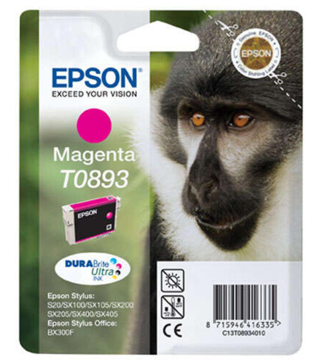 Epson T0893 Magenta Cartucho de Tinta Original - C13T08934011