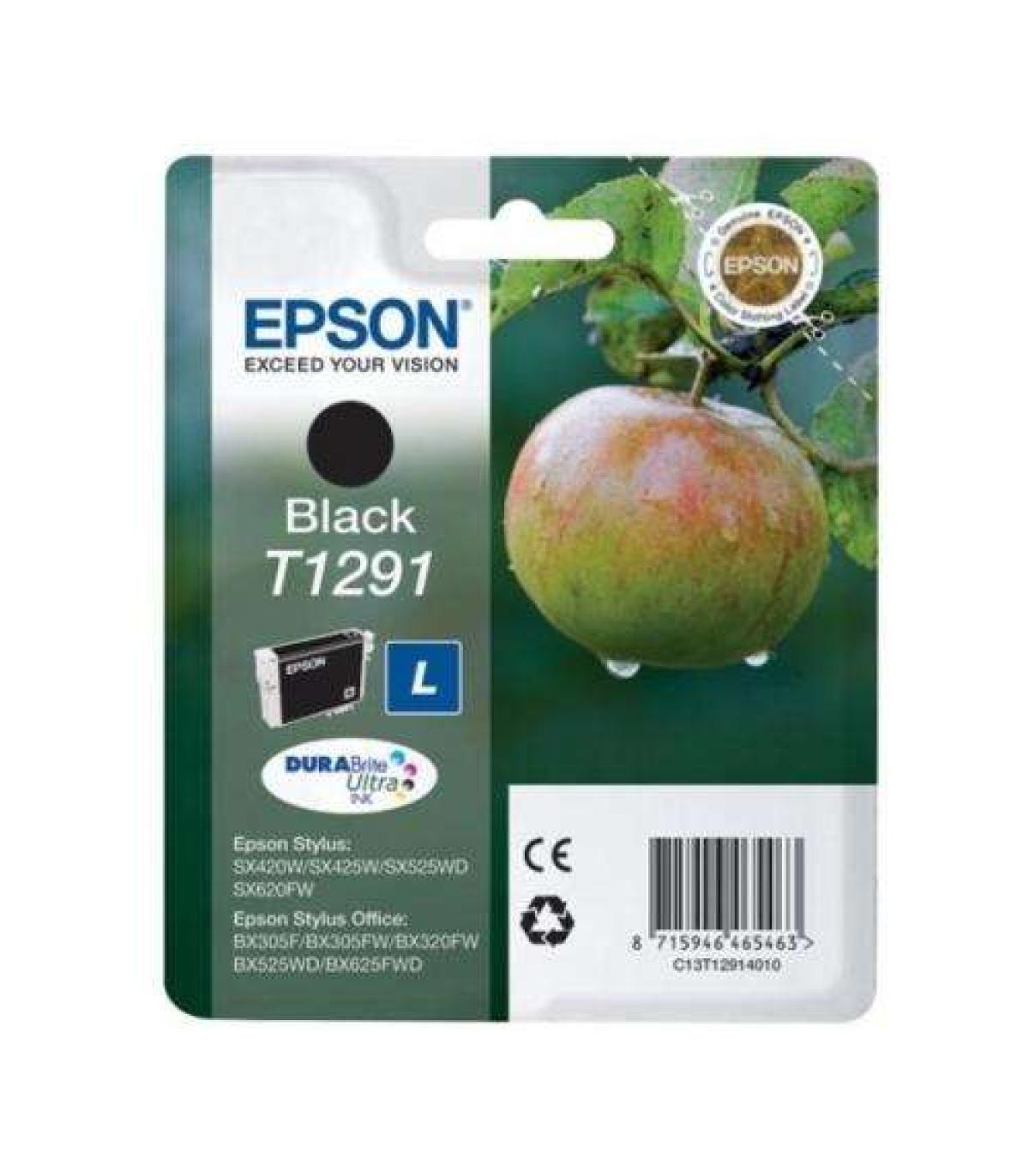 Epson T1291 Negro Cartucho de Tinta Original - C13T12914012