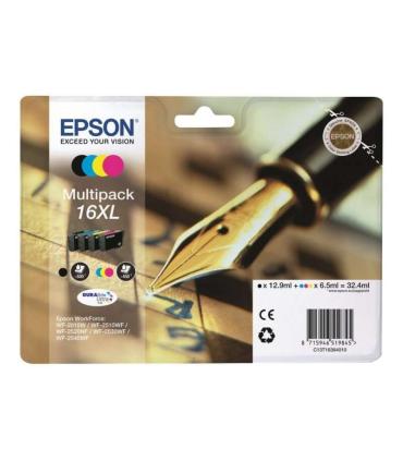 Epson T1636 Pack de 4 Cartuchos de Tinta Originales - C13T16364012