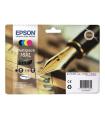 Epson T1636 Pack de 4 Cartuchos de Tinta Originales - C13T16364012