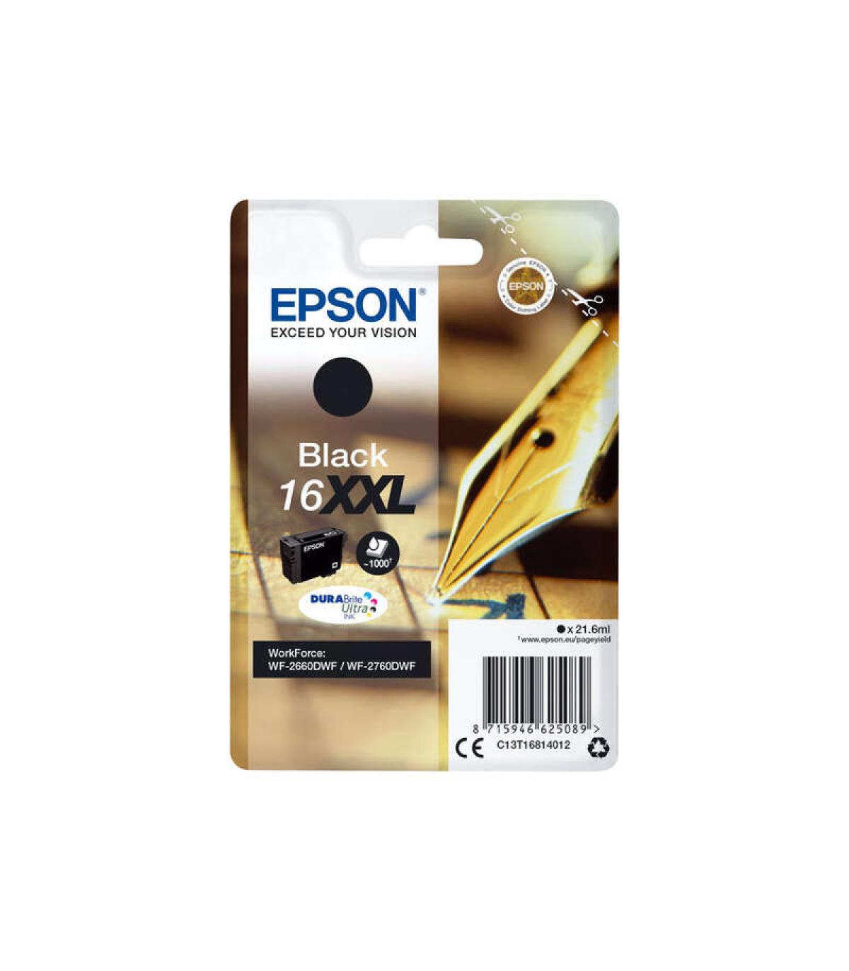 Epson T1681 (16XXL) Negro Cartucho de Tinta Original - C13T16814012