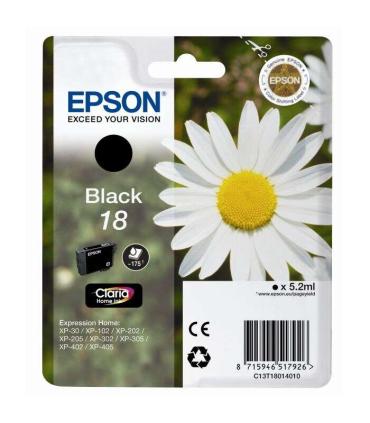 Epson T1801 (18) Negro Cartucho de Tinta Original - C13T18014012