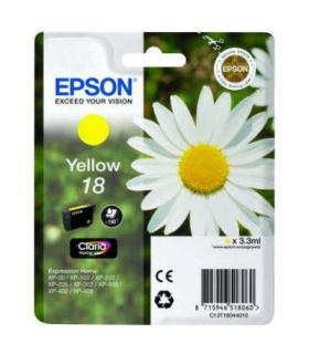 Epson T1804 (18) Amarillo Cartucho de Tinta Original - C13T18044012