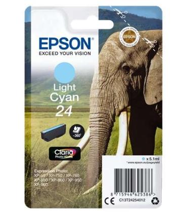 Epson T2425 (24) Cyan Light Cartucho de Tinta Original - C13T24254012