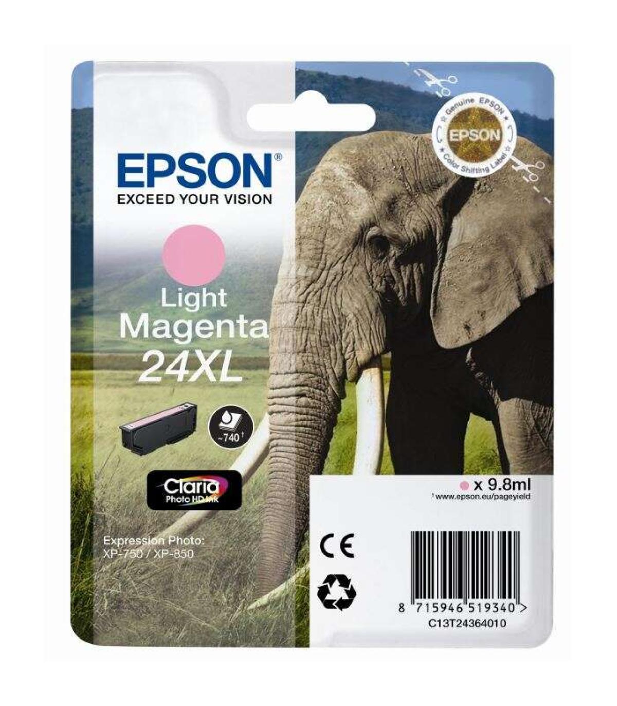 Epson T2436 (24XL) Magenta Light Cartucho de Tinta Original - C13T24364012